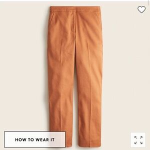 NWT! J.Crew Kate slacks / pants. Color pale clay.